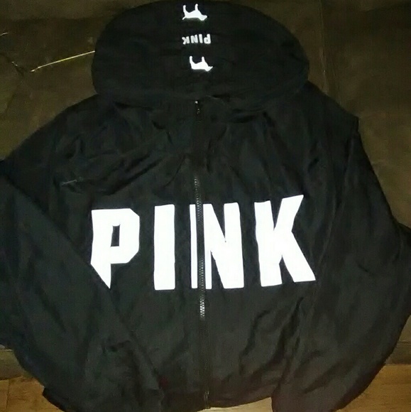 Jackets & Blazers - VS PINK SIZE L WINDBREAKER